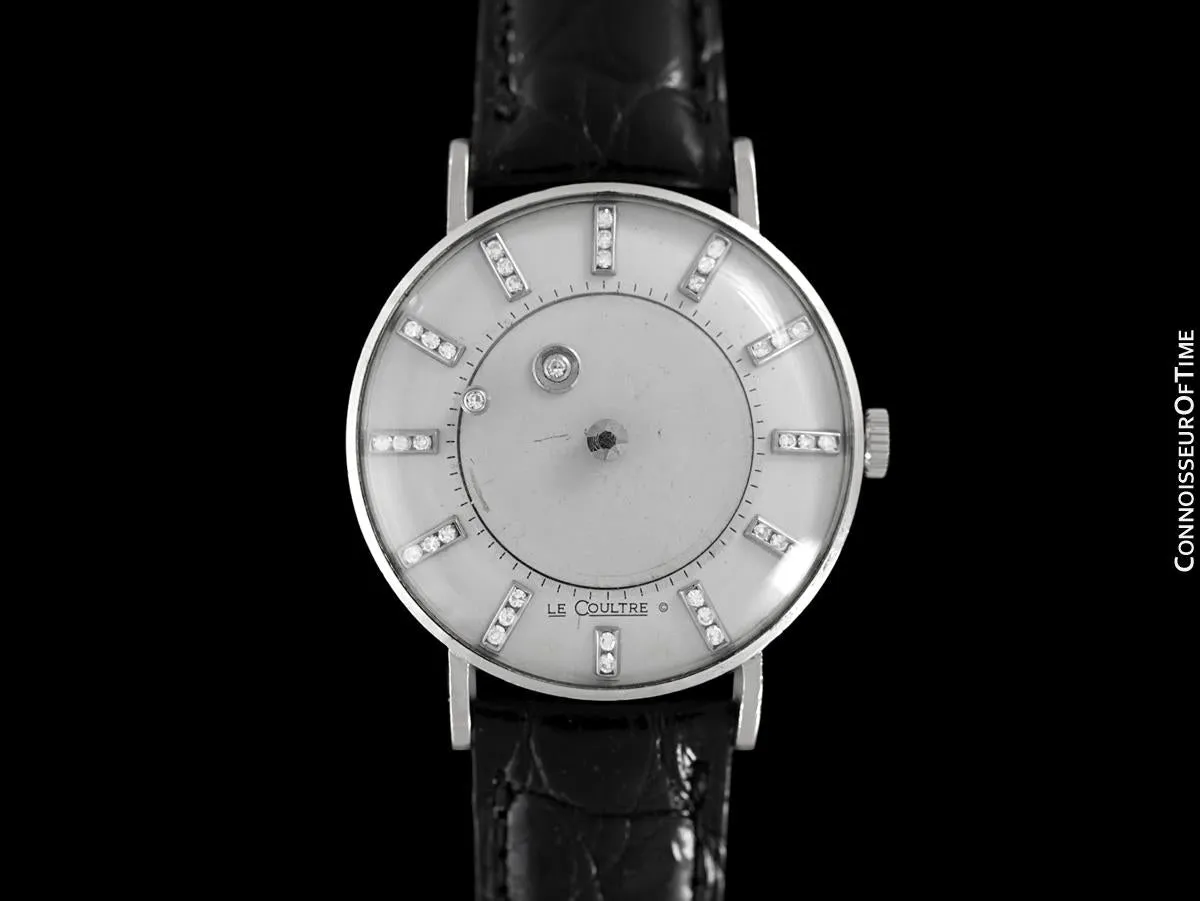 1957 Jaeger-LeCoultre / Vacheron & Constantin Vintage Galaxy Mystery Dial - 14K White Gold & Diamonds