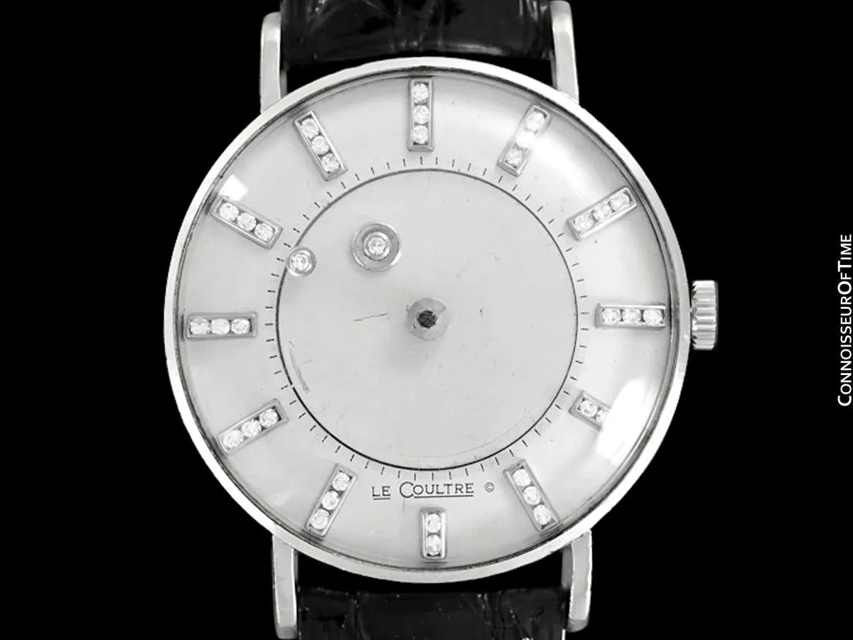 1957 Jaeger-LeCoultre / Vacheron & Constantin Vintage Galaxy Mystery Dial - 14K White Gold & Diamonds
