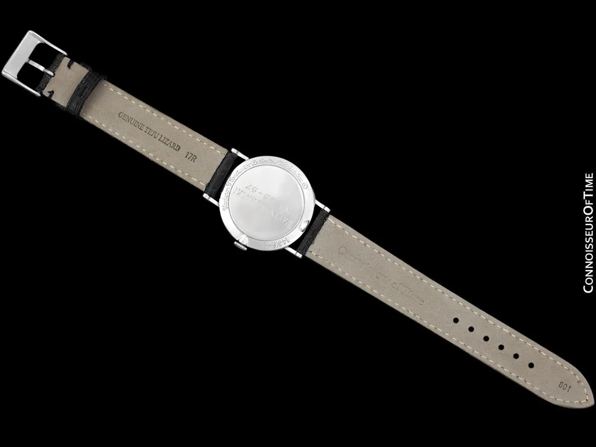 1957 Jaeger-LeCoultre / Vacheron & Constantin Vintage Galaxy Mystery Dial Watch - 14K White Gold & Diamonds