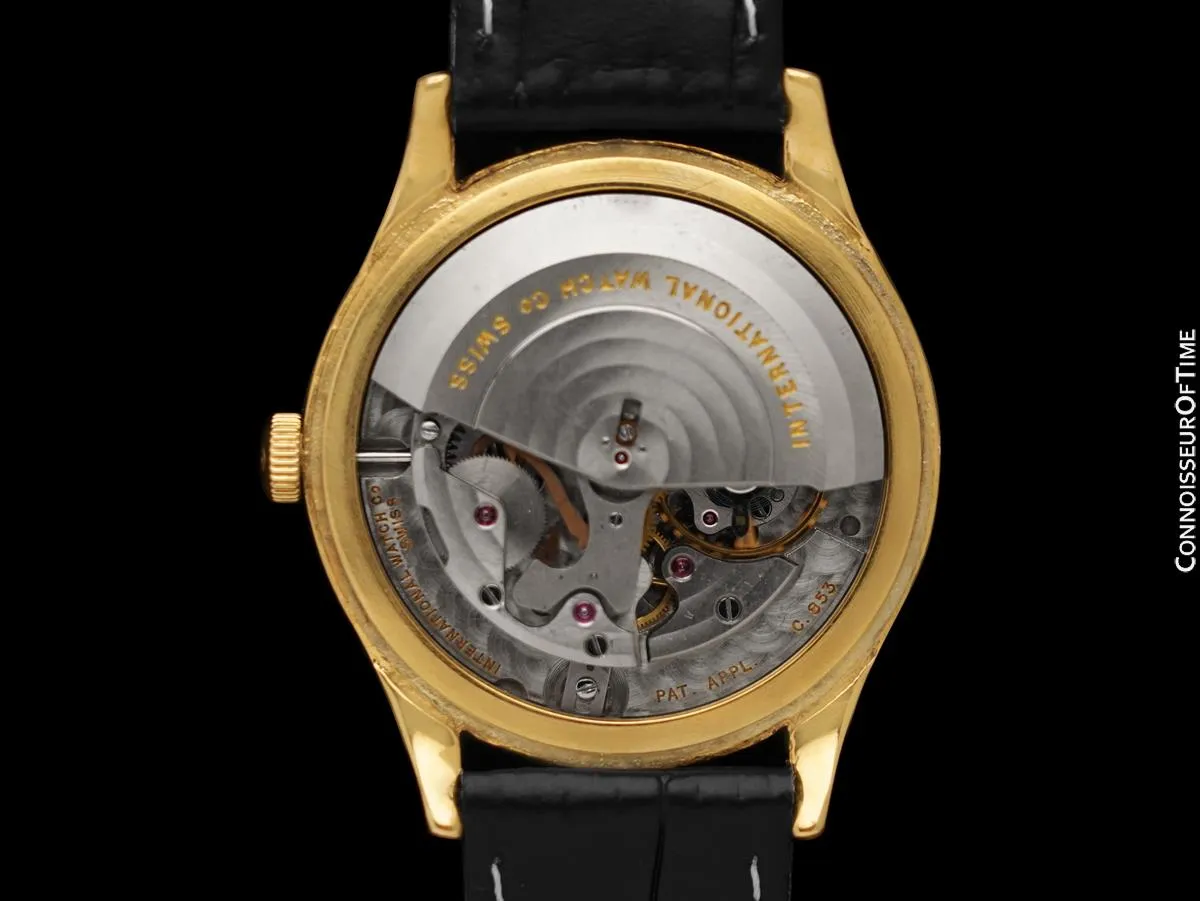 1963 IWC Vintage Mens Watch, Cal. 853 Automatic - 18K Gold Plated
