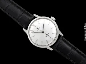 1963 Omega Seamaster 30 Vintage Mens Handwound Watch, Larger 35mm Model - Stainless Steel