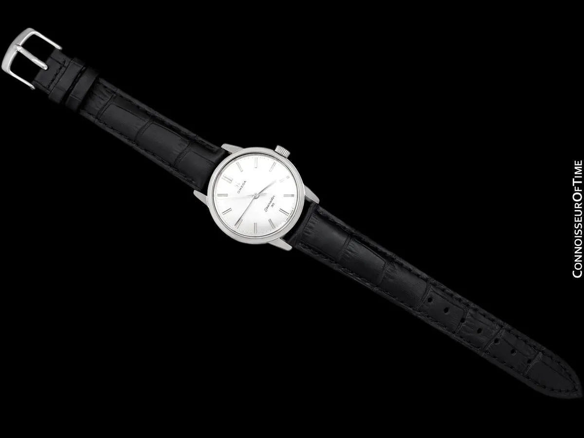 1963 Omega Seamaster 30 Vintage Mens Handwound Watch, Larger 35mm Model - Stainless Steel