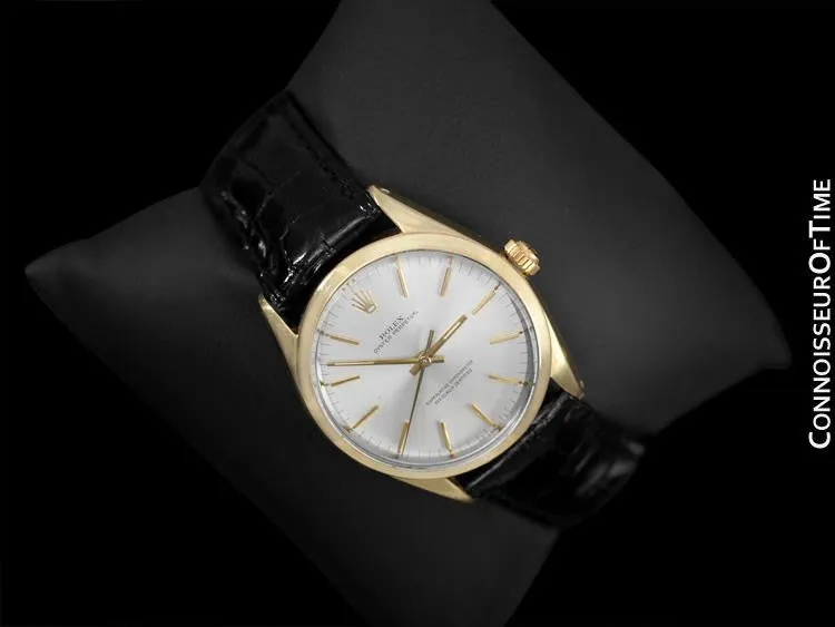 1964 Rolex Oyster Perpetual Vintage Mens Watch - 14K Gold & Stainless Steel