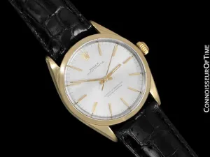 1964 Rolex Oyster Perpetual Vintage Mens Watch - 14K Gold & Stainless Steel
