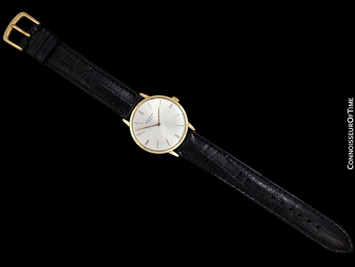 1965 Patek Philippe Vintage Mens Handwound Dress Watch Ref. 3468 - 18K Gold with Papers