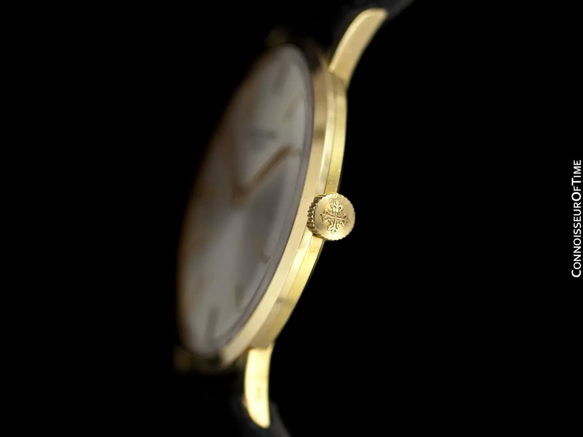 1965 Patek Philippe Vintage Mens Handwound Dress Watch Ref. 3468 - 18K Gold with Papers