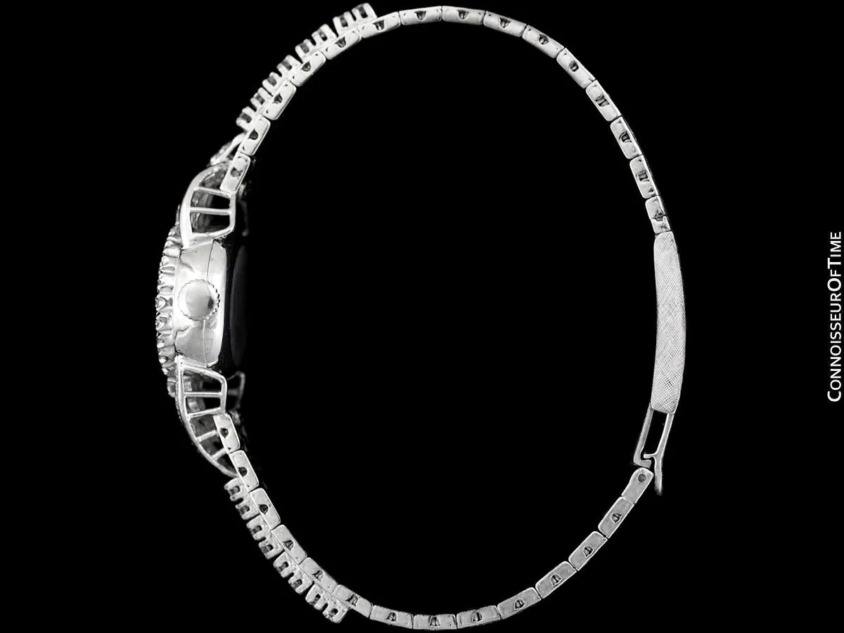 1966 Rolex Ladies Vintage Cocktail Watch - 18K White Gold & Diamonds