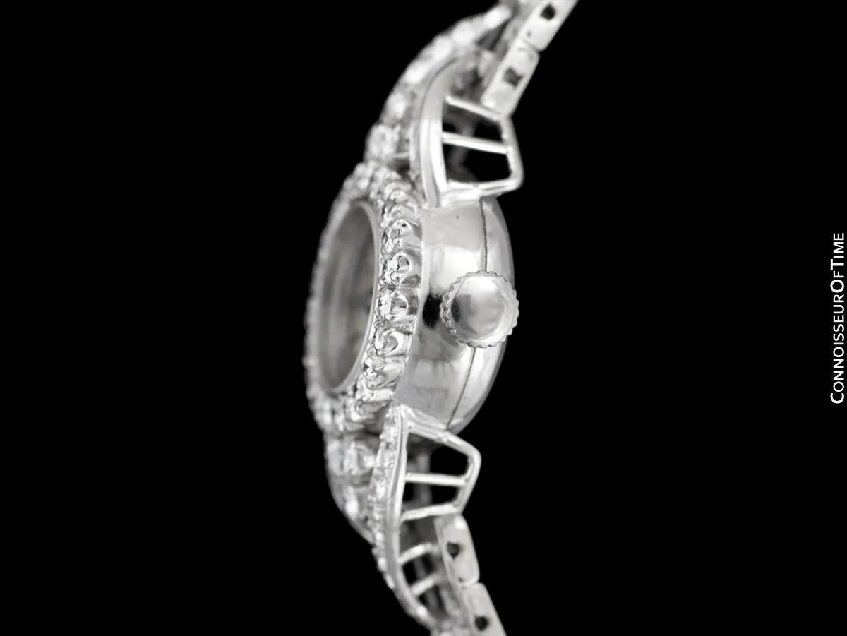 1966 Rolex Ladies Vintage Cocktail Watch - 18K White Gold & Diamonds