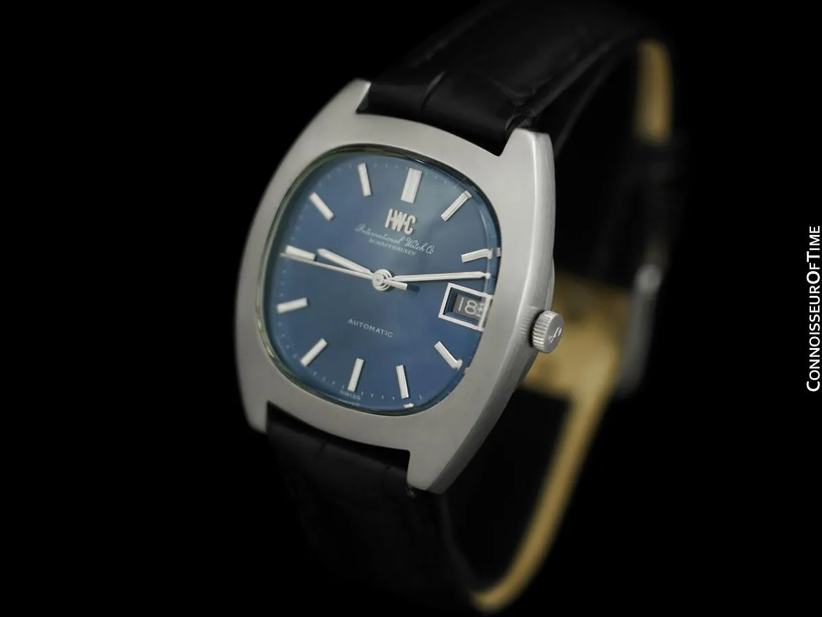 1970 IWC Vintage Mens Full Size Watch, Cal. 8541B Pellaton Automatic with Date - Stainless Steel