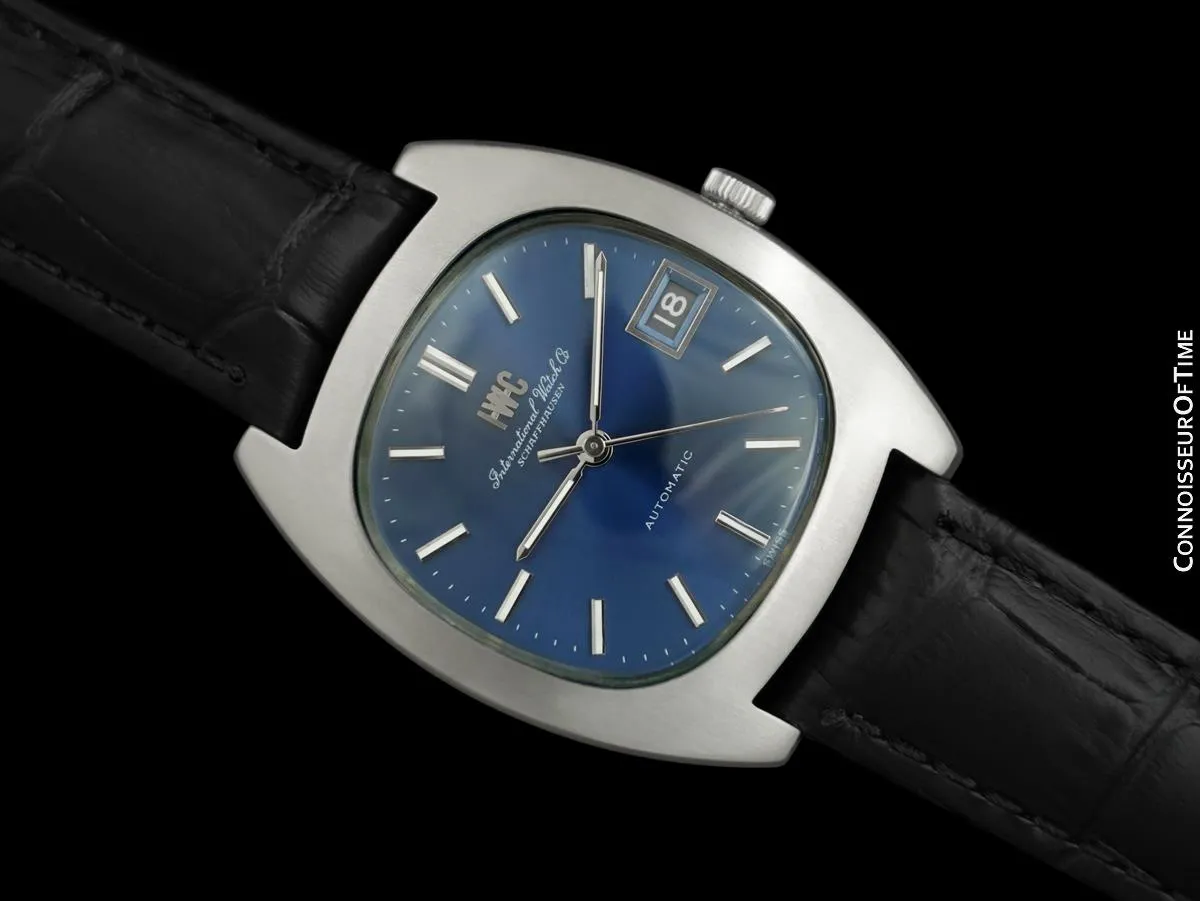 1970 IWC Vintage Mens Full Size Watch, Cal. 8541B Pellaton Automatic with Date - Stainless Steel