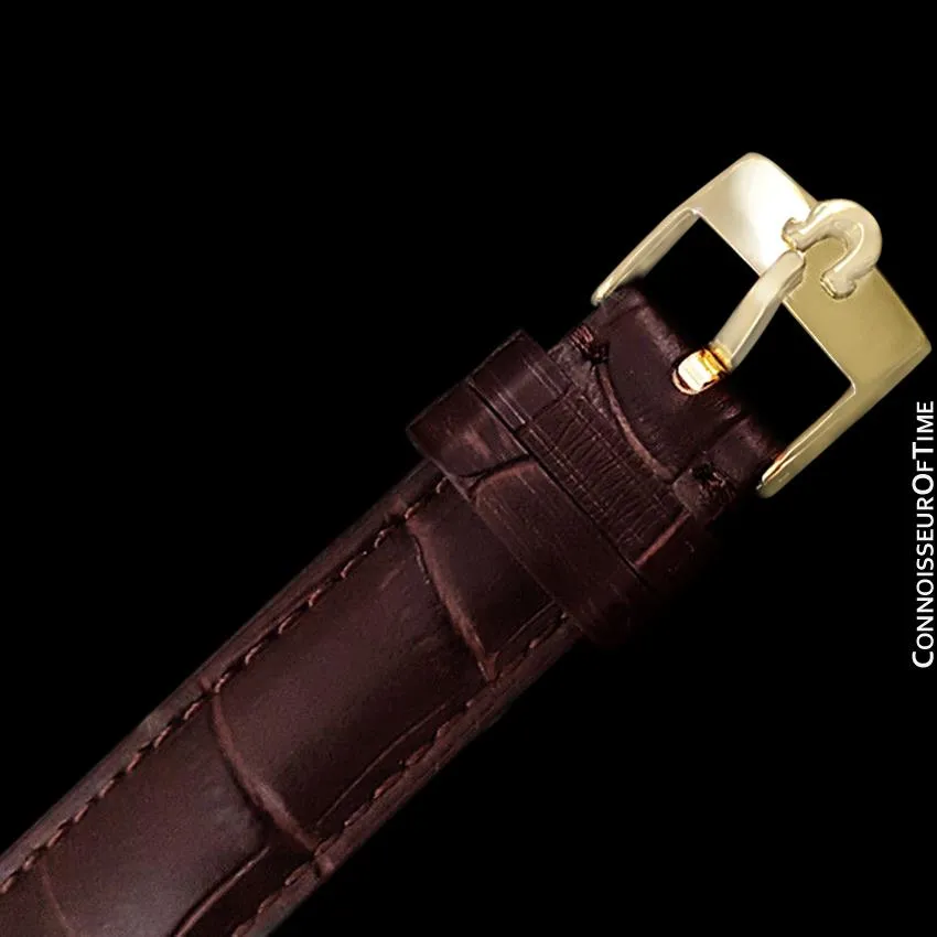 1970 Omega Geneve Vintage Mens Cal. 563 Automatic Watch with Quick-Setting Date - 18K Gold Plated & Stainless Steel
