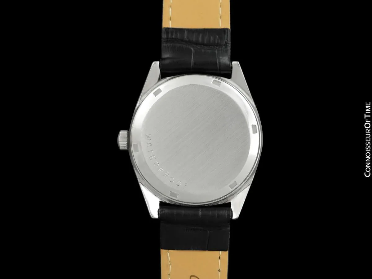1970 Omega Geneve Vintage Mens Waterproof Style Dress Watch - Stainless Steel