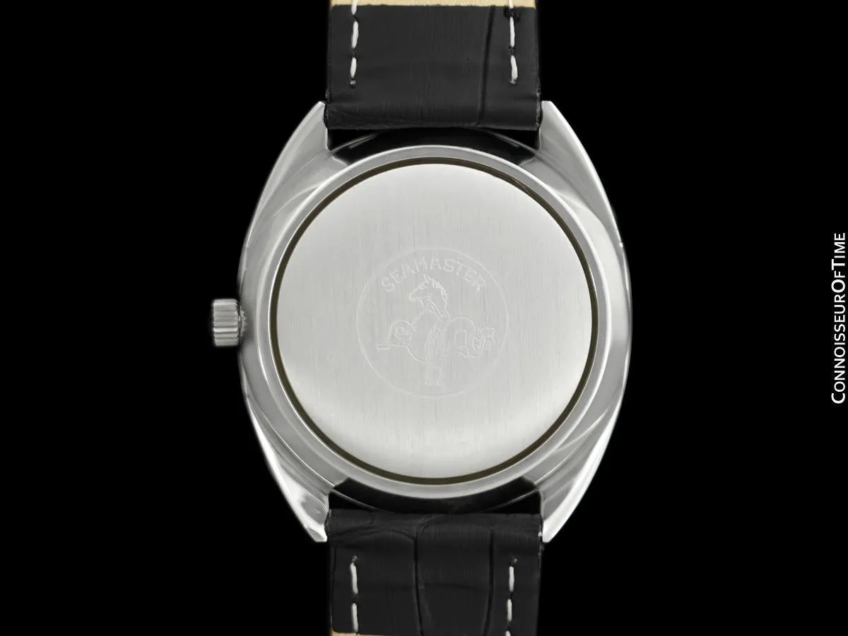 1970's Omega Seamaster Cosmic 2000 Vintage Large Retro Mens Dive Watch, Date - Stainless Steel