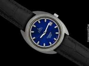 1970's Omega Seamaster Cosmic 2000 Vintage Large Retro Mens Dive Watch, Date - Stainless Steel