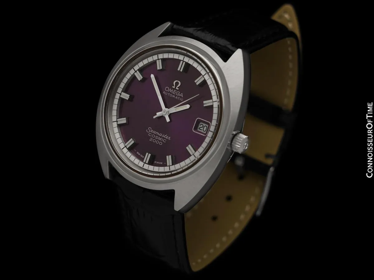 1971 Omega Seamaster Cosmic 2000 Vintage Retro Mens Dive Watch, Date - Stainless Steel