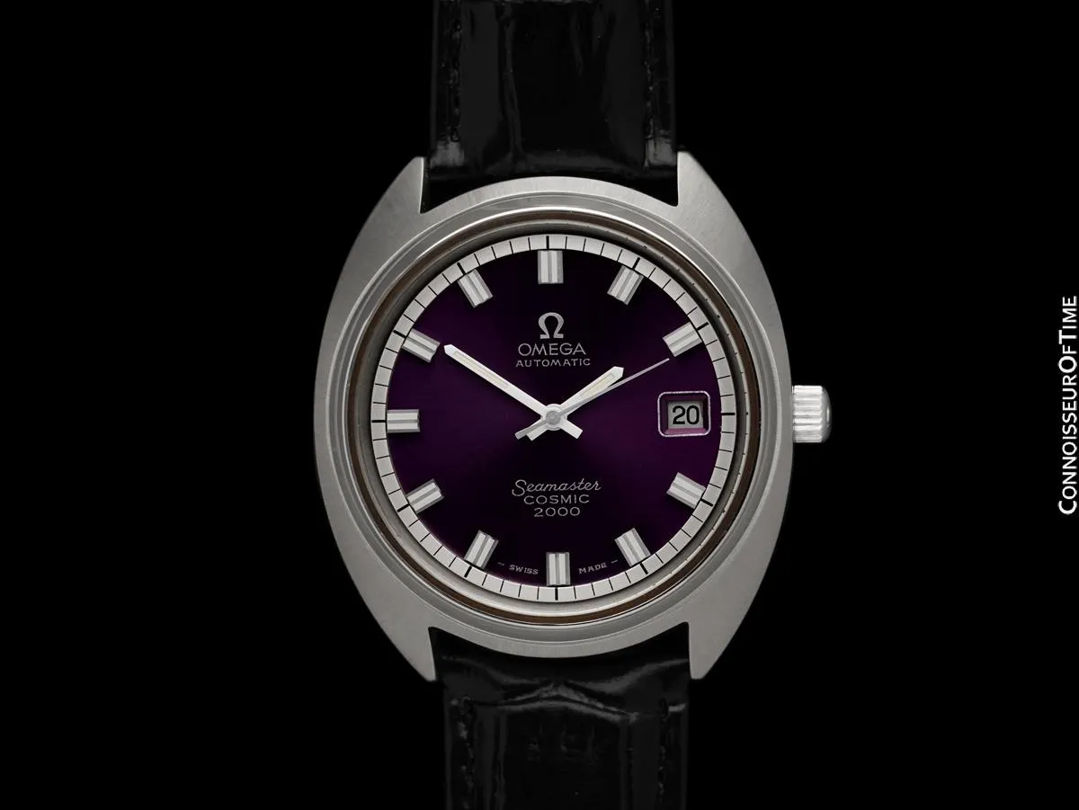 1971 Omega Seamaster Cosmic 2000 Vintage Retro Mens Dive Watch, Date - Stainless Steel