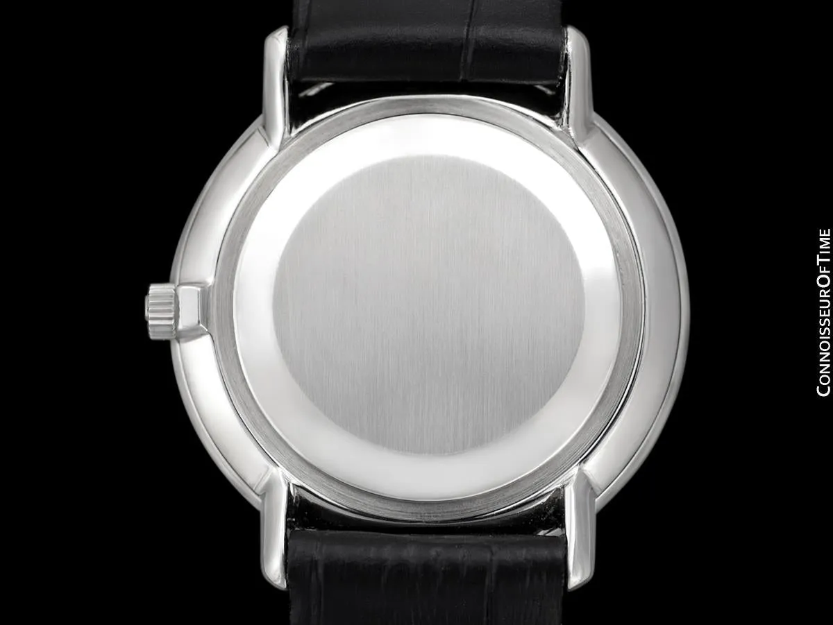 1973 Omega De Ville Vintage Mens Handwound Black Dial Dress Watch - Stainless Steel