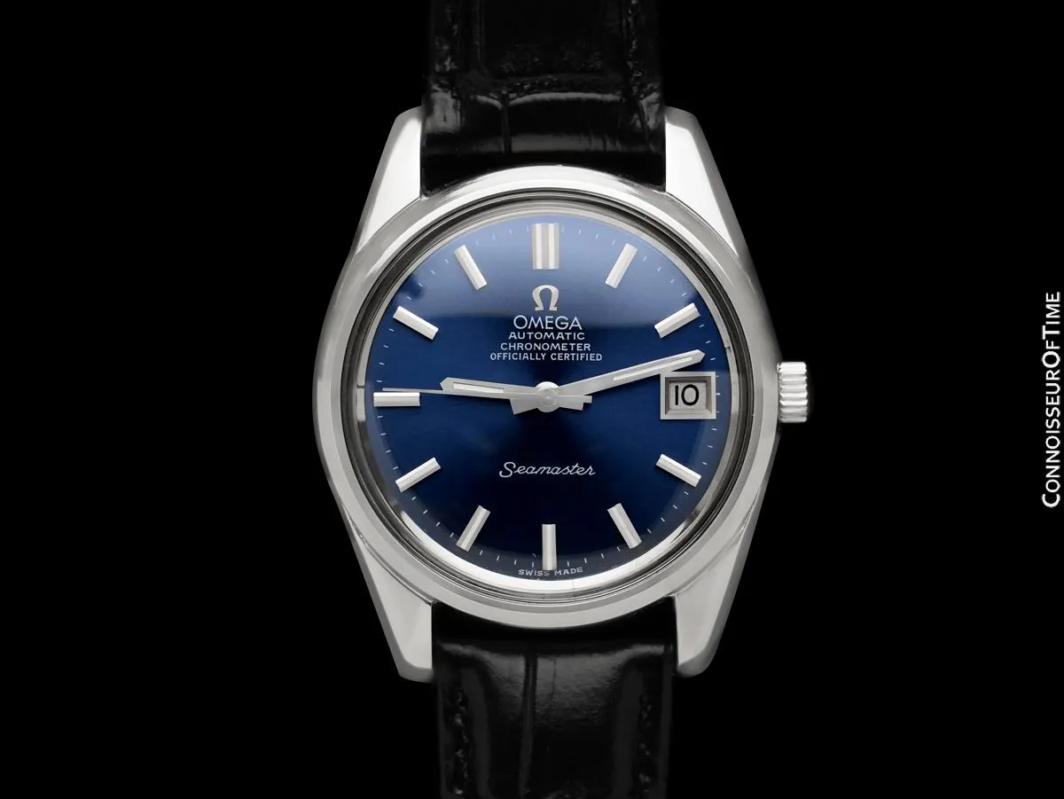 1973 Omega Seamaster Chronometer Full Size Vintage Mens Watch - Stainless Steel