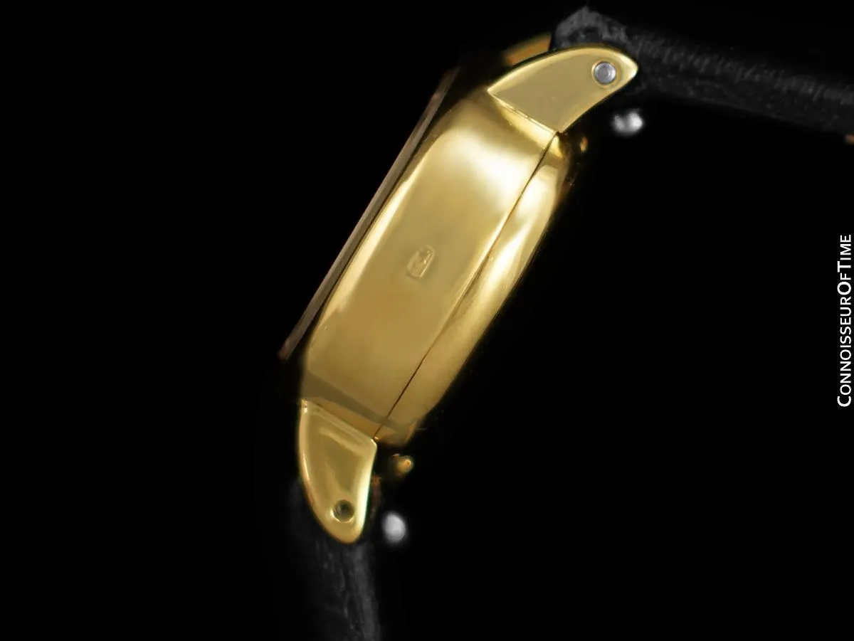 1973 Rolex Precision Pre-Cellini Vintage Ladies Watch with Red Vignette Dial - 18K Gold