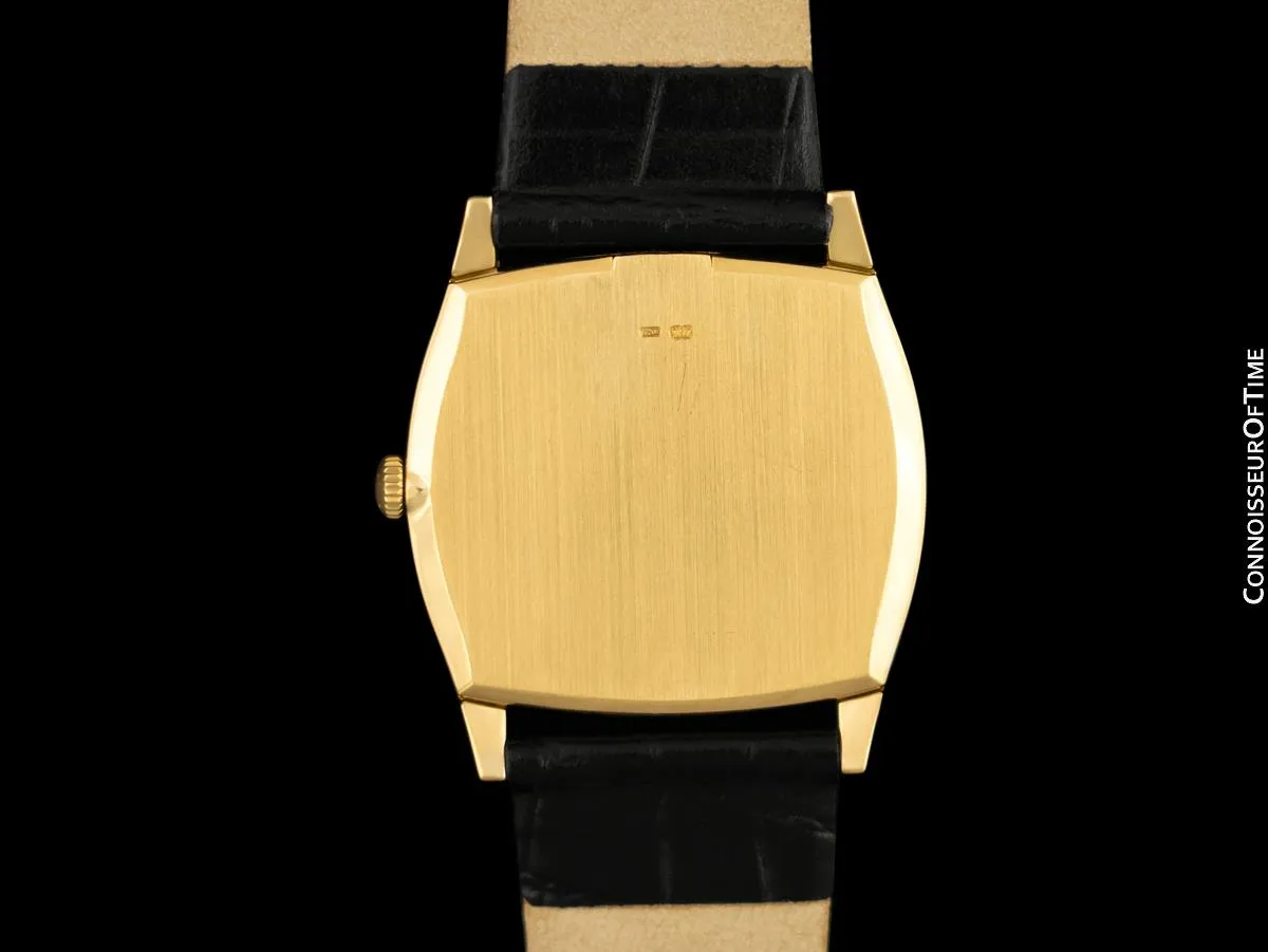 1976 Rolex Cellini Vintage Mens Handwound TV Shaped Dress Watch, Ref. 3805 - 18K Gold