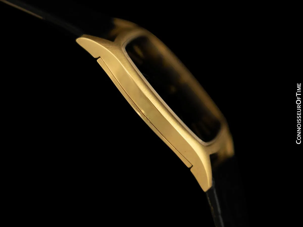1976 Rolex Cellini Vintage Mens Handwound TV Shaped Dress Watch, Ref. 3805 - 18K Gold