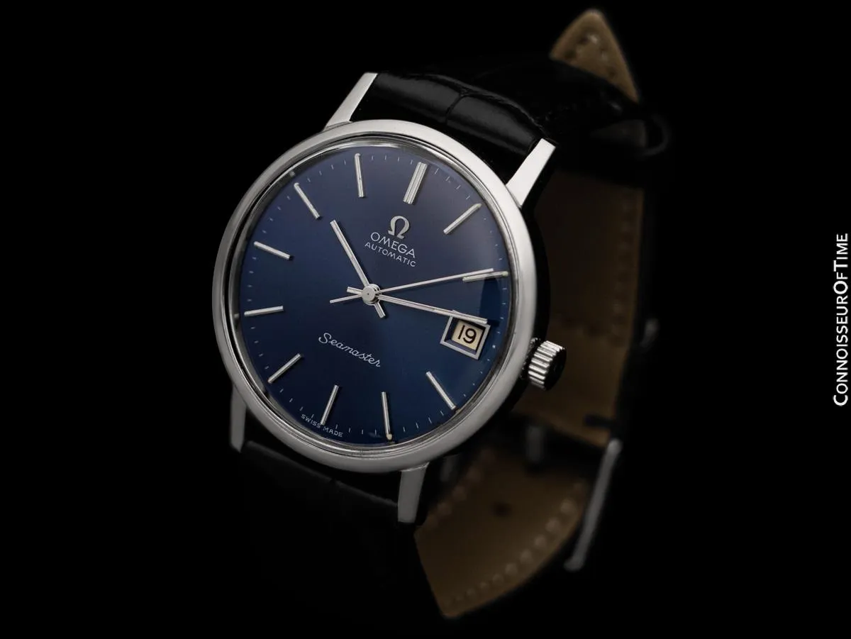 1979 Omega Seamaster Mens Vintage Watch, Automatic, Date - Stainless Steel