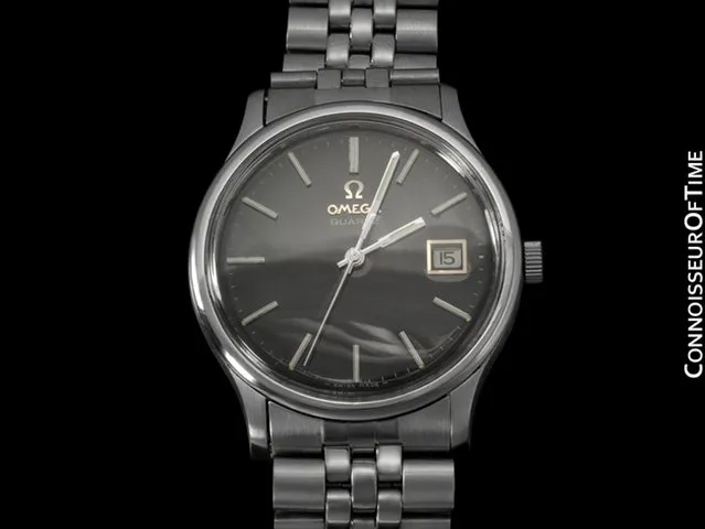 1979 Omega Vintage Mens Full Size Quartz Watch, Date - Stainless Steel