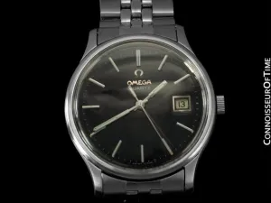 1979 Omega Vintage Mens Full Size Quartz Watch, Date - Stainless Steel