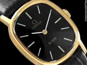 1980 Omega De Ville Vintage Ladies Watch - 18K Gold Plated & Stainless Steel