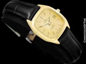 1982 Omega Seamaster Vintage Ladies Watch - 18K Gold Plated & Stainless Steel