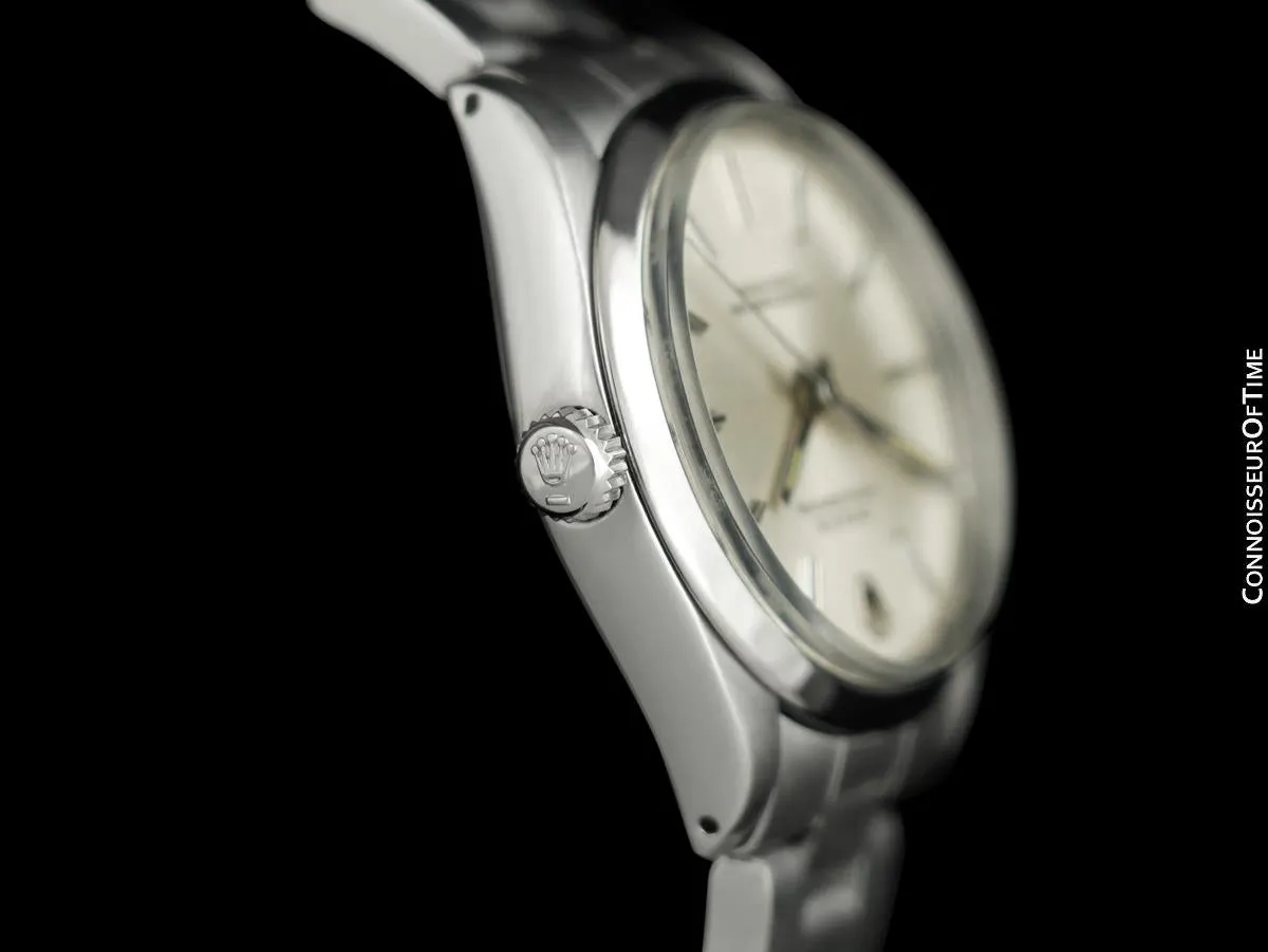 1988 Rolex Oyster Perpetual Vintage Mens Watch, Ref. 1002 - Stainless Steel