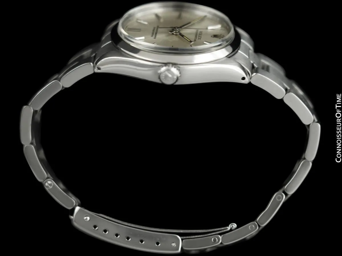 1988 Rolex Oyster Perpetual Vintage Mens Watch, Ref. 1002 - Stainless Steel