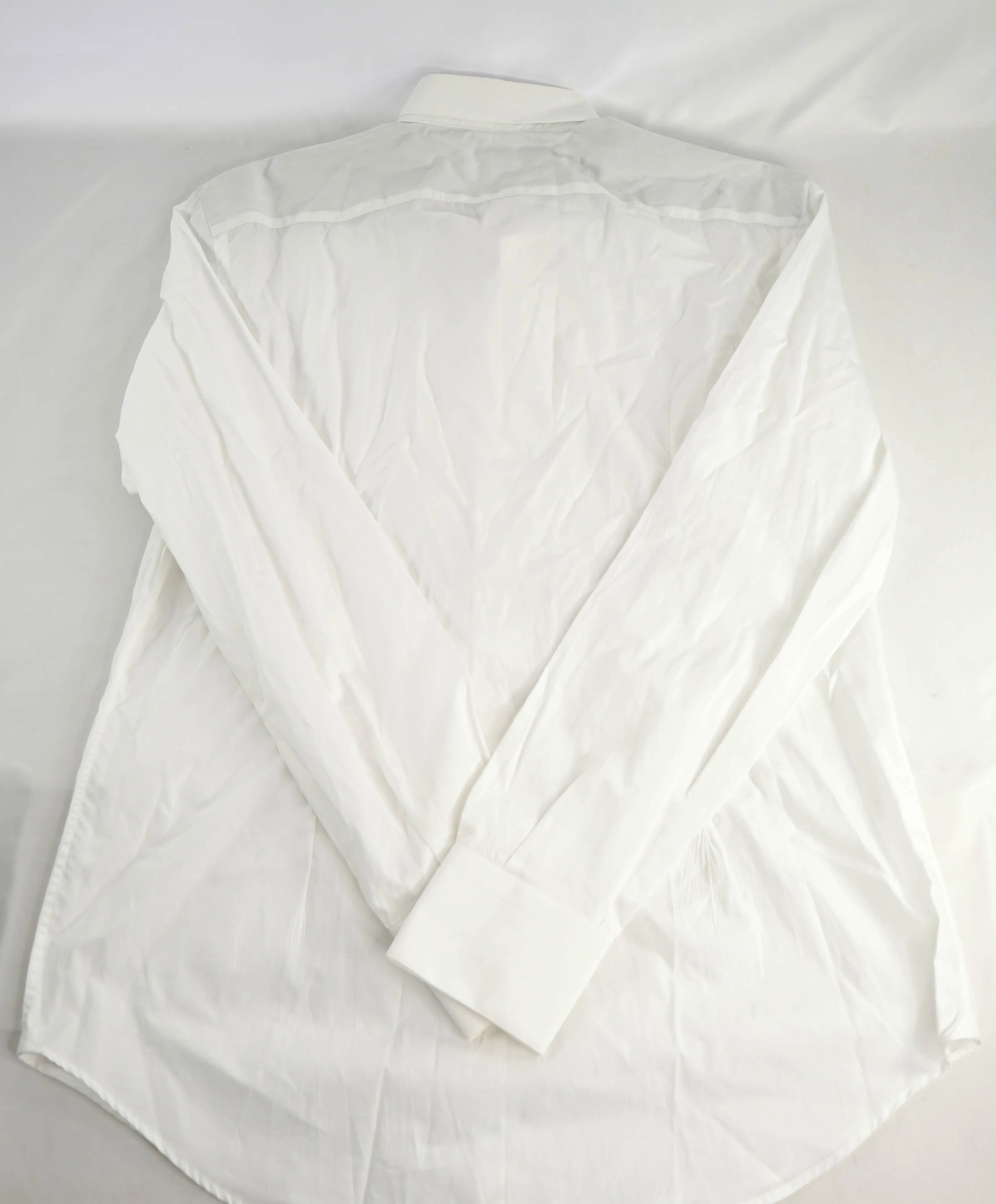 $395 ELEVENTY - White Wing Collar Button Down Shirt - M