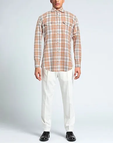 $495 ELEVENTY - *SNAP FRONT*  Neutral Cotton Dress Shirt - XXL (43)