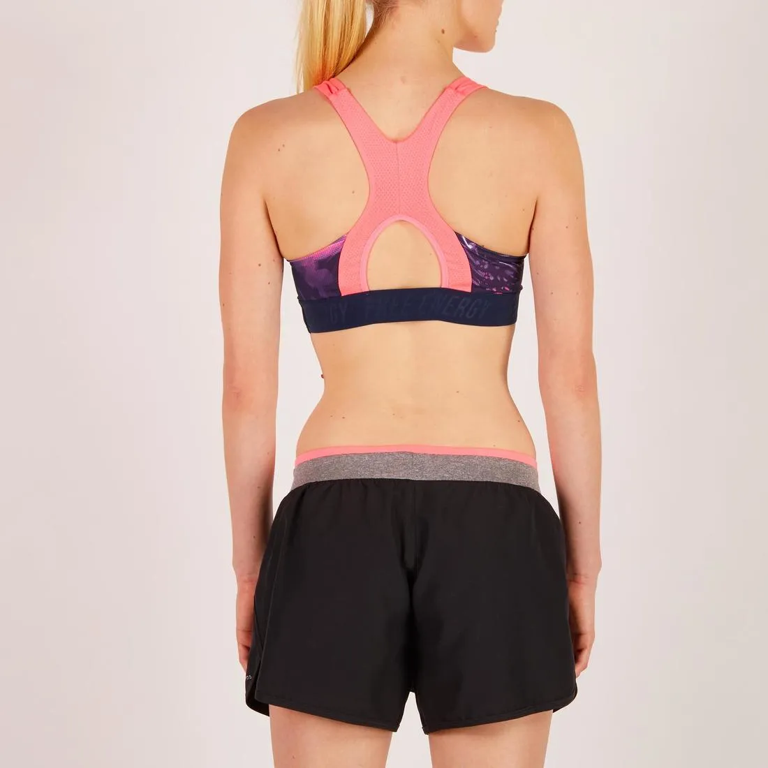 500 Women's Cardio Fitness Bra -  Tropical Details