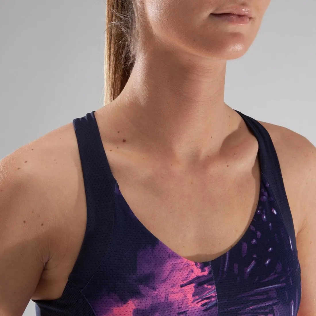 500 Women's Cardio Fitness Bra -  Tropical Details