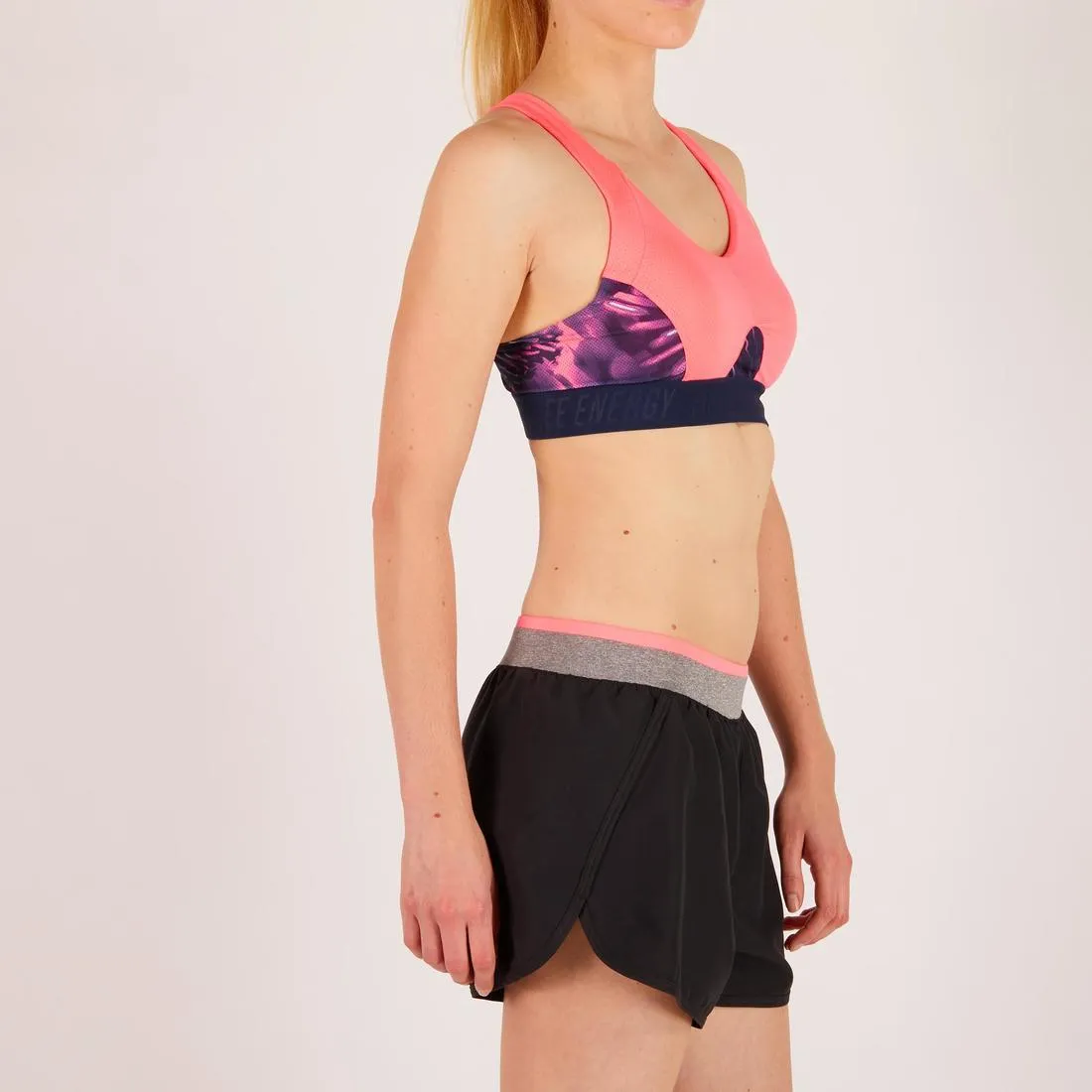 500 Women's Cardio Fitness Bra -  Tropical Details