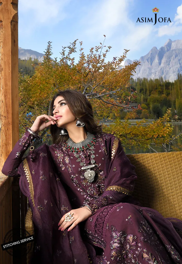 AJSL-16 | Asim Jofa Shehr-e-Yaar Luxury Lawn Collection 2022 | Unstitched Embroidered Lawn Suits