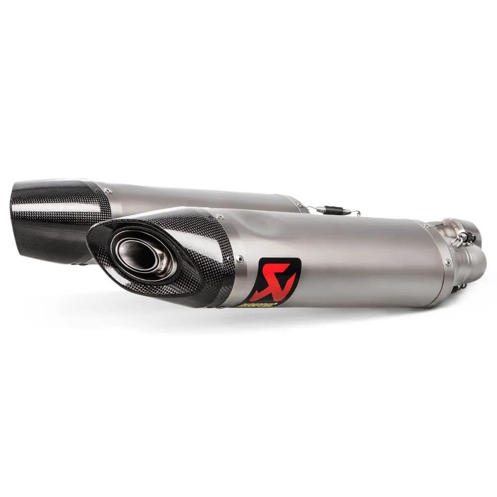 Akrapovic Titanium Twin Silencer Slip-On Kit S-A9SO1-HDT-1