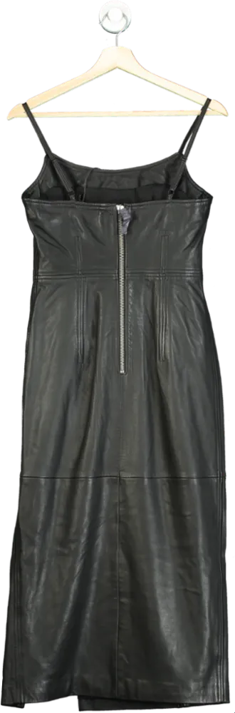 AllSaints Black Norlene Lea Dress UK 6