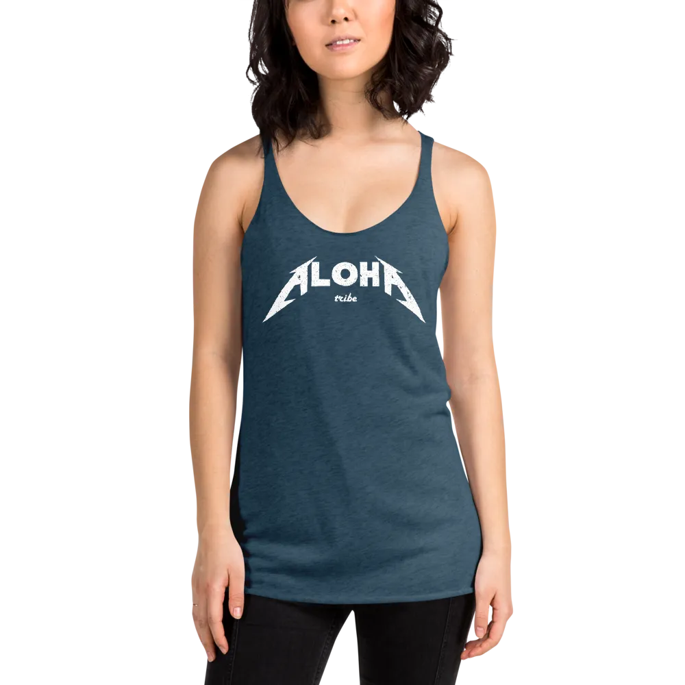 Aloha Tribe Aloha Metal Womens Racerback Tank