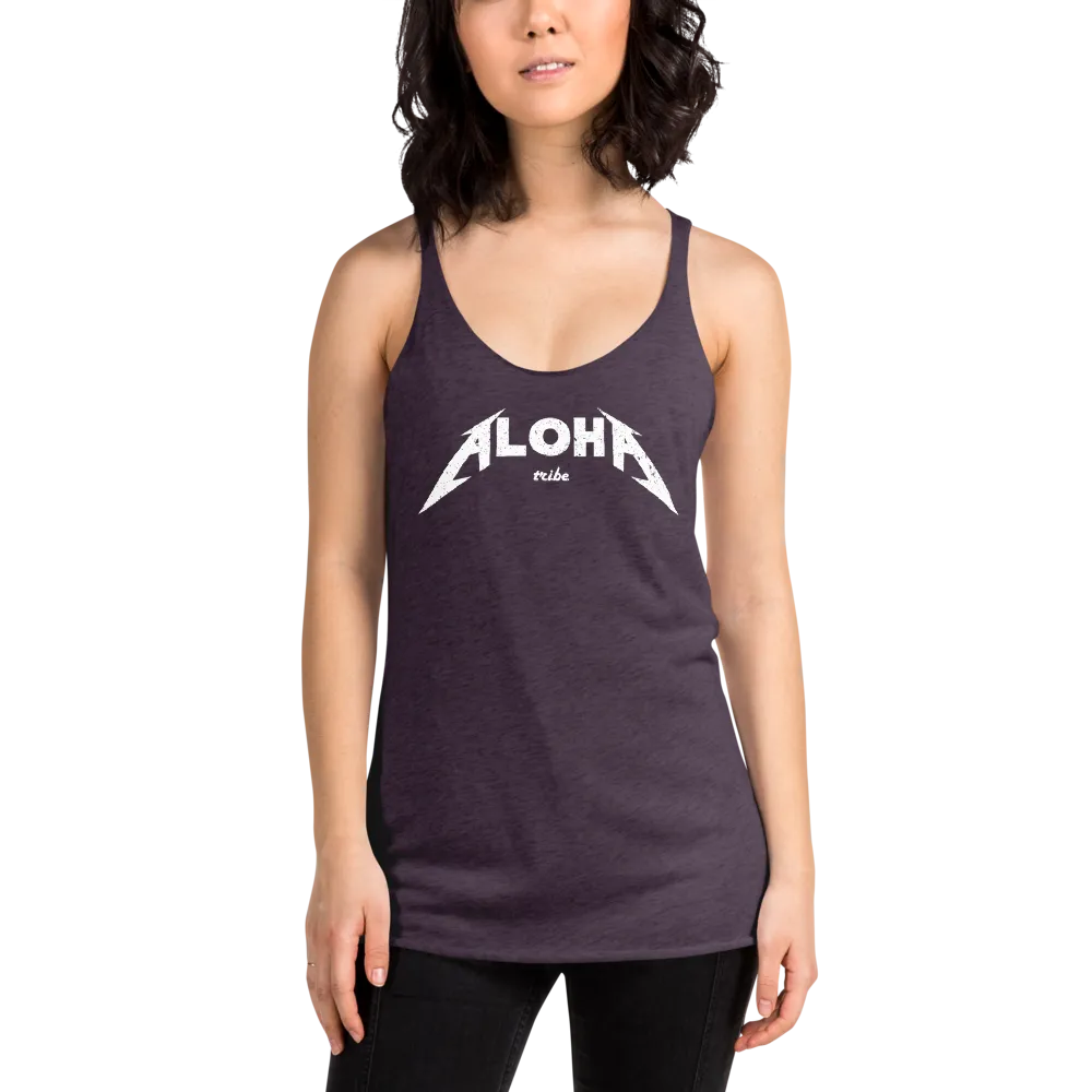 Aloha Tribe Aloha Metal Womens Racerback Tank