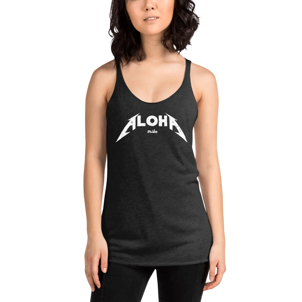 Aloha Tribe Aloha Metal Womens Racerback Tank