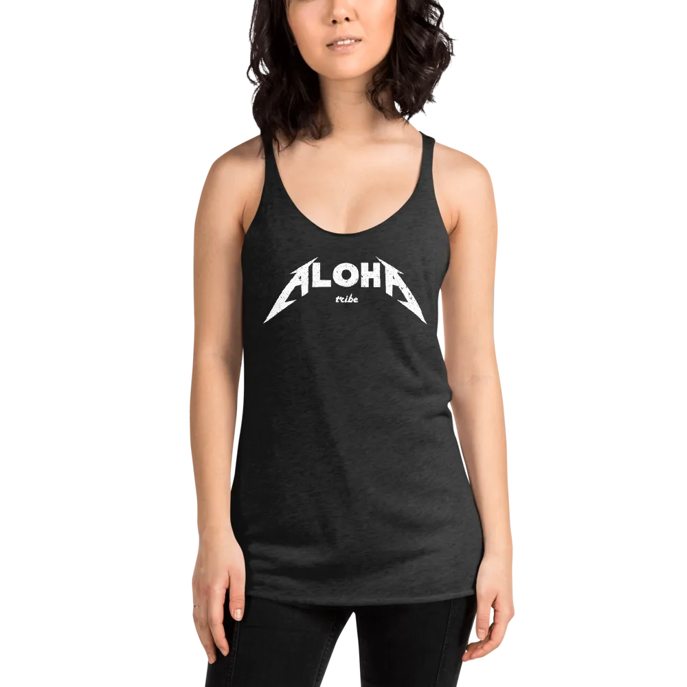 Aloha Tribe Aloha Metal Womens Racerback Tank