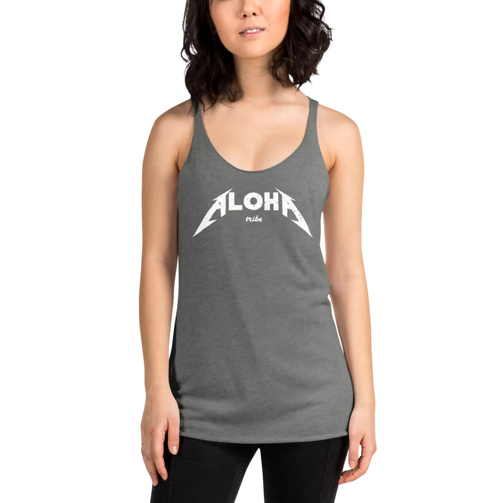 Aloha Tribe Aloha Metal Womens Racerback Tank