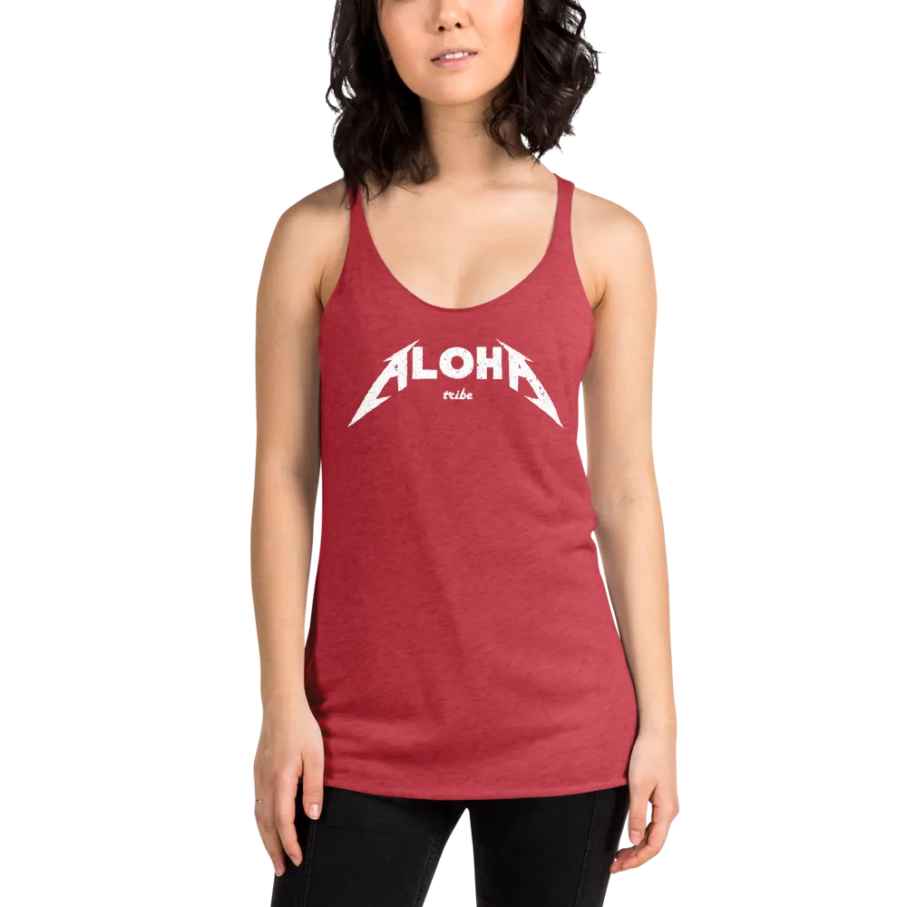 Aloha Tribe Aloha Metal Womens Racerback Tank