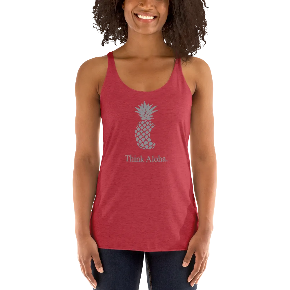 Aloha Tribe Think Aloha Womens Racerback Tank