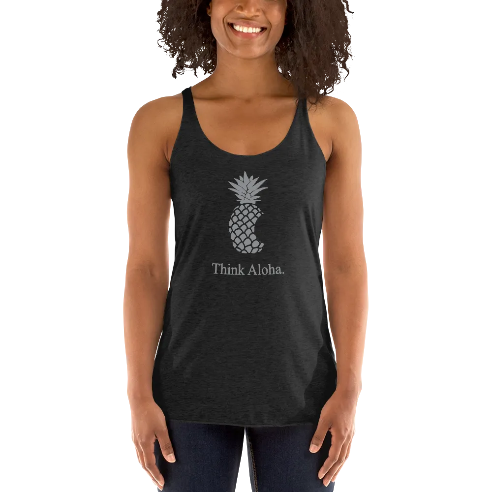 Aloha Tribe Think Aloha Womens Racerback Tank