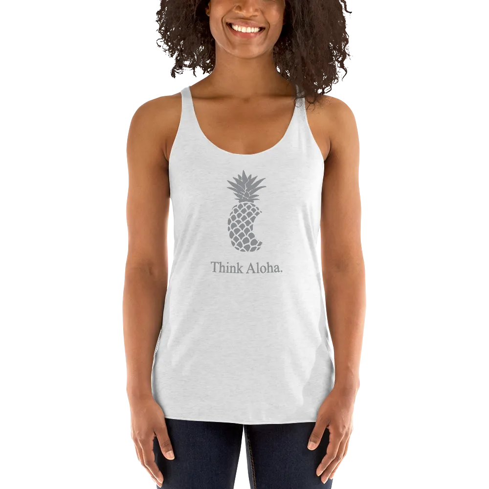 Aloha Tribe Think Aloha Womens Racerback Tank