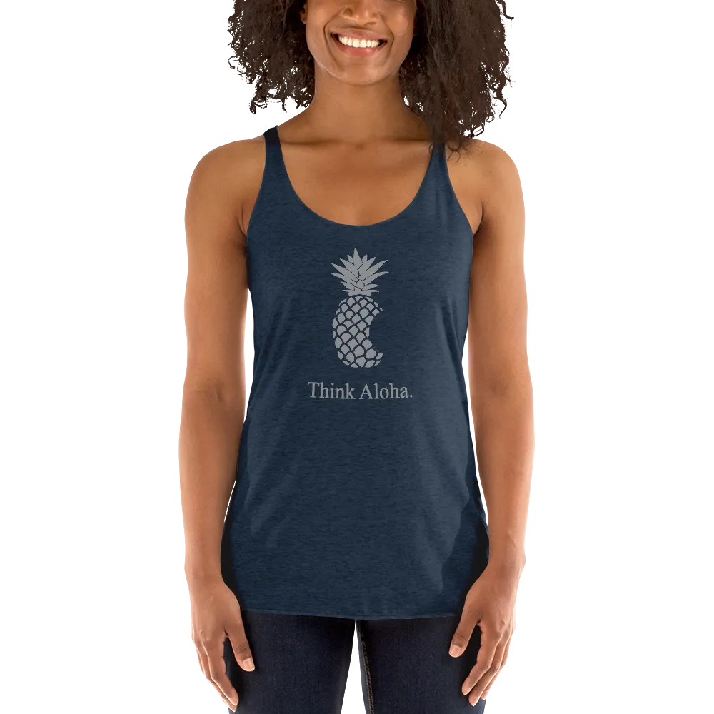 Aloha Tribe Think Aloha Womens Racerback Tank